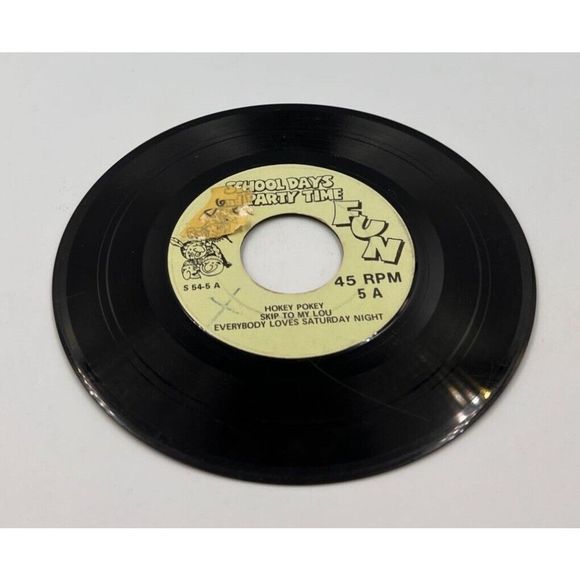 Hokey Pokey School Days & Party Days Fun 45 Bongo Polka Move a Little My Way - Picture 1 of 7